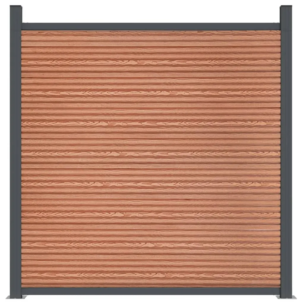 panel-ogrodzeniowy-brazowy-699x186-cm-wpc-stan-nowy