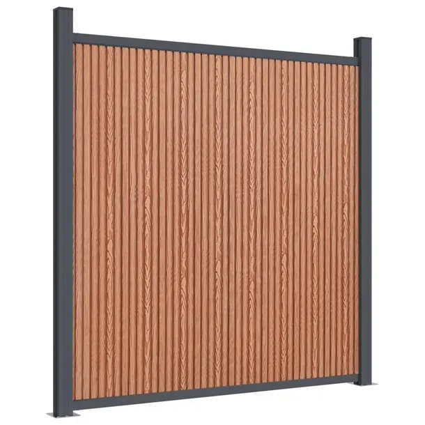 panel-ogrodzeniowy-brazowy-699x186-cm-wpc-producent-vidaxl