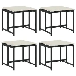 stolki-ogrodowe-z-poduszkami-4-szt-czarne-polirattan