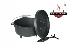 kociolek-zeliwny-el-fuego-11-28l-solidny-pokrywka