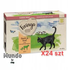 mokra-karma-dla-kota-feringa-smak-kaczka-i-cielecina-85g-24-szt