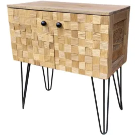 szafka-z-dekorem-na-foncie-szachownica-kostki-debu-3d-dekoracyjna-polka