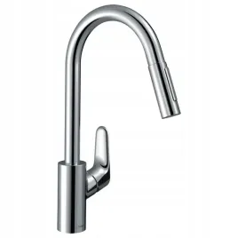 bateria-kuchenna-focus-m41-240-wyciagana-wylewka-2jet-hansgrohe-31815000