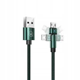 kabel-usams-pleciony-obrotowy-u60-2a-microusb-zielony