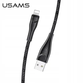 kabel-usams-pleciony-u41-lightning-3m-2a-czarny