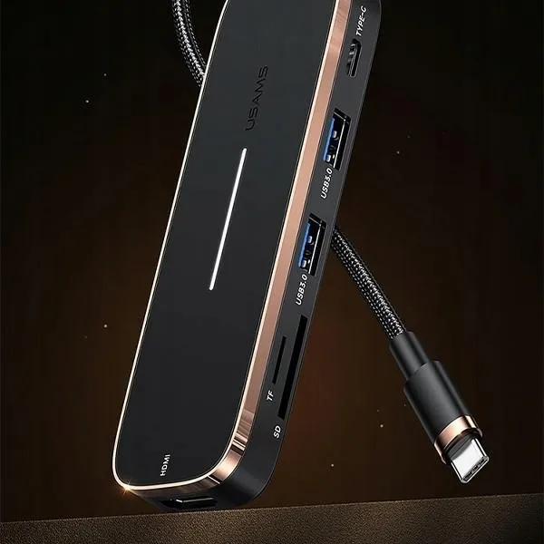 usams-adapter-hub-2xusb-usb-c-hdmi-micro-sd-sd-do-laptopa-czarny