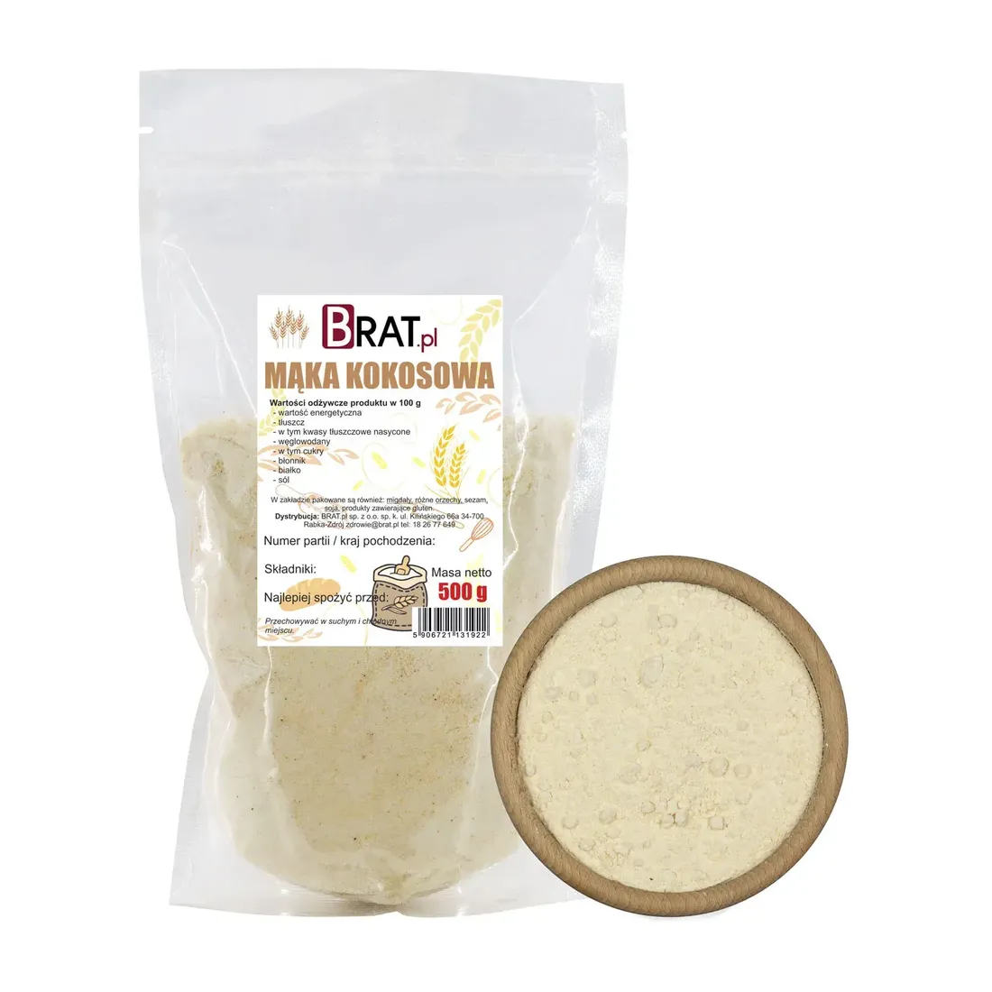maka-kokosowa-500g-stan-nowy