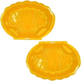 piaskownica-lub-basen-plastikowa-xxl-muszelka-zamykana-zolta-2w1-solidna