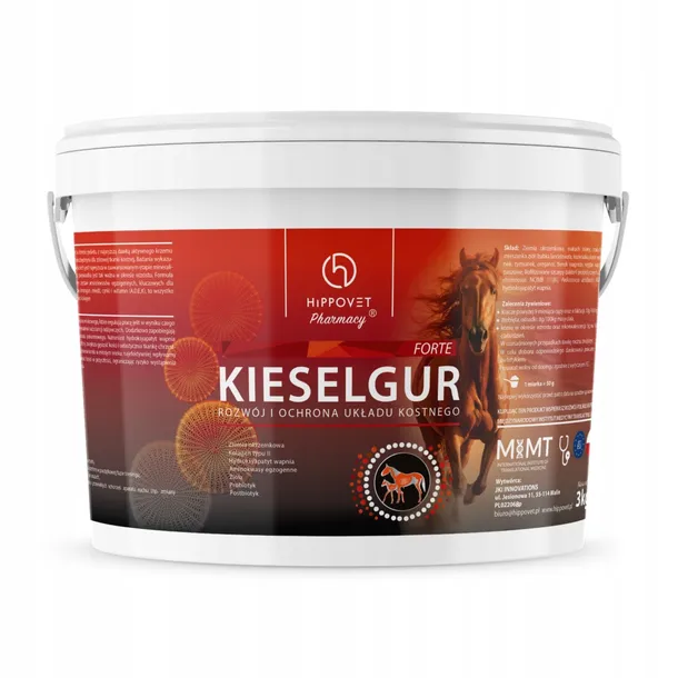 Hippovet Pharmacy Kieselgur Forte – rozwój i ochrona układu kostnego 3 kg