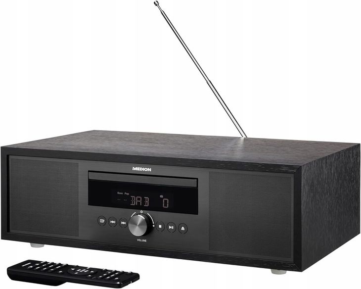 ﻿Radio cyfrowe All in One wieża z CD Medion DAB+FM MP3 AUX BT 30W Pilot