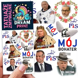 tatuaze-zmywalne-dla-dzieci-kaczynki-pis-moj-bohater-duda-wzory-oryginalne