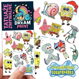 tatuaze-zmywalne-dla-dzieci-spongebob-wzory-oryginalne