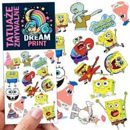 tatuaze-zmywalne-dla-dzieci-spongebob-wzory-oryginalne