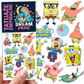 tatuaze-zmywalne-dla-dzieci-spongebob-wzory-oryginalne