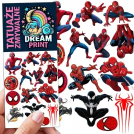 tatuaze-zmywalne-dla-dzieci-spiderman-wzory-oryginalne