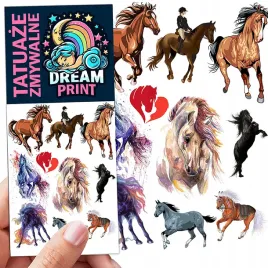 tatuaze-zmywalne-dla-dzieci-konie-wzory-oryginalne