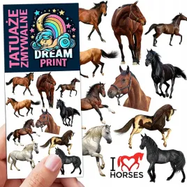 tatuaze-zmywalne-dla-dzieci-konie-wzory-oryginalne