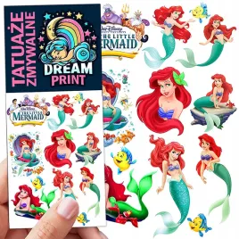 tatuaze-zmywalne-dla-dzieci-mala-syrenka-arielka-wzory-oryginalne