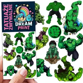 tatuaze-zmywalne-dla-dzieci-hulk-wzory-oryginalne