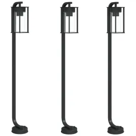 lampy-ogrodowe-stojace-3-szt-czarne-100-cm-stal-nierdzewna