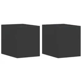 kinkiety-zewnetrzne-2-szt-czarne-odlewane-aluminium