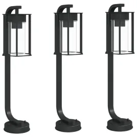 lampy-ogrodowe-stojace-3-szt-czarne-60-cm-stal-nierdzewna