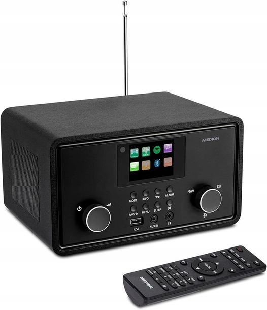 Radio internetowe Medion Wi-Fi DAB+FM Bluetooth Streaming Spotify WiFi USB