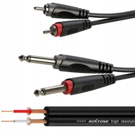 kabel-audio-2x-jack-6-3mm-mono-2x-rca-3-metry-roxtone-sacc150l3-cinch
