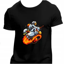 koszulka-meska-czarna-nadruk-astronauta-na-rakiecie-kosmos-l