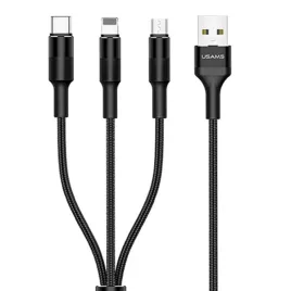 usams-kabel-pleciony-u5-3w1-15m-2a-czarny-black-lightning-microusb-usb-c
