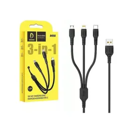 kabel-3w1-1m-usb-micro-usb-lightning-usb-c-denmen-d05e-czarny