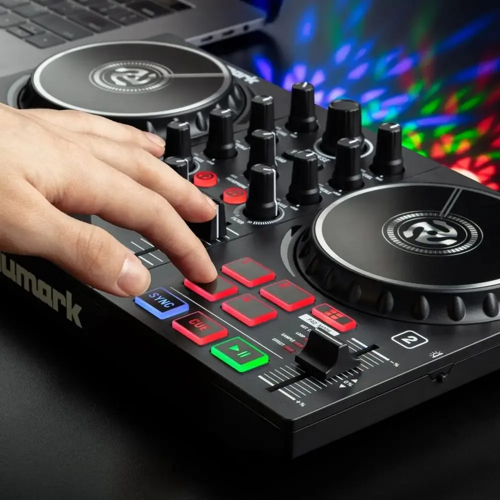 NUMARK PARTY MIX II MKII 2 KONSOLA DJ KONTROLER MIKSER LED +