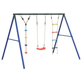 ogrodowy-plac-zabaw-z-hustawka-drabinka-i-linka-do-wspinania