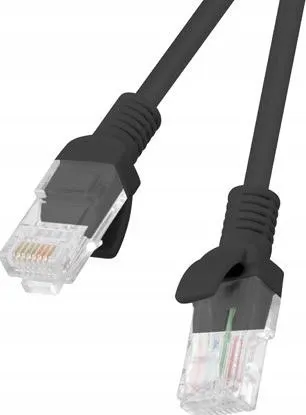 patchcord-kat-5e-utp-1m-czarny-fluke-passed-lanberg