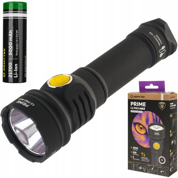 Zdjęcia - Latarka ArmyTek PRIME C2 PRO MAX 3720lm White Bardzo Mocna  Led Akumulator 