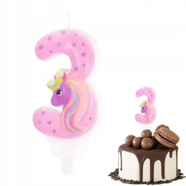 swieczka-urodzinowa-jednorozec-cyferka-3-rozowa-na-impreze-urodzinowa