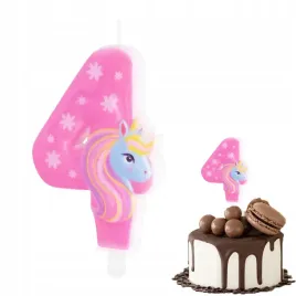 swieczka-urodzinowa-jednorozec-cyferka-4-rozowa-na-impreze-urodzinowa