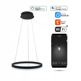 lampa-okragla-wifi-tuya-40cm-led-czarna-wiszaca-ring-circle