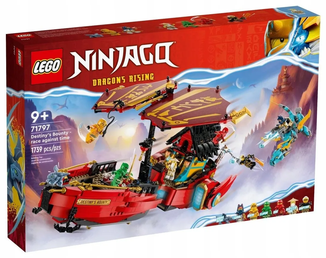 KLOCKI LEGO Ninjago 71808 Mech Żywiołu Ognia Kaia + DWA
