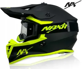 NX ZESTAW KASK TET + GOGLE CROSS OFF-ROAD OUAD r.M MIEJSCE POD