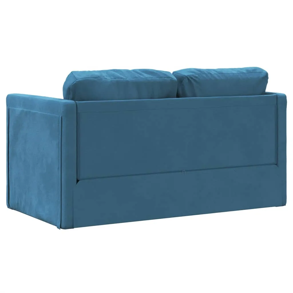 sofa-podlogowa-2-w-1-niebieska-122x204x55-cm-aksamit-stan-nowy