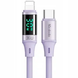 mcdodo-kabel-z-wyswietlaczem-usb-c-lightning-36w-1m-do-iphone-14-fioletowy