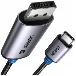 ugreen-kabel-przewod-ze-zlaczami-usb-c-i-displayport-8k-o-dlugosci-3m-szary