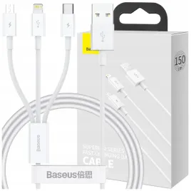 baseus-kabel-przewod-szybki-usb-usb-c-lightning-micro-usb-3-5a-0-5m-bialy