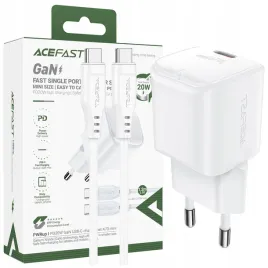 acefast-szybka-ladowarka-sieciowa-mini-pd-20w-gan-kabel-usb-c-biala