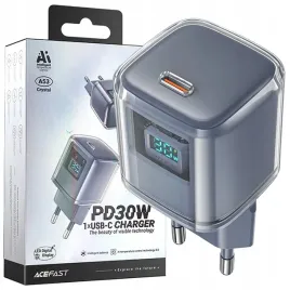 acefast-szybka-ladowarka-sieciowa-pd-30w-gan-usb-c-z-wyswietlaczem-szara