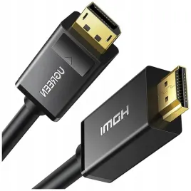 ugreen-kabel-przewod-wideo-dlugi-mocny-displayport-hdmi-4k-3m-czarny
