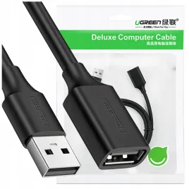 ugreen-kabel-przewod-przedluzacz-usb-meski-usb-zenski-2-0-480mb-s-3m-czarny