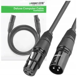 ugreen-przedluzacz-kabel-audio-5m-przewod-mikrofon-xlr-zenski-xlr-meski