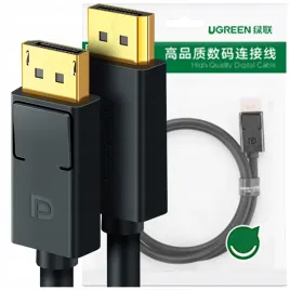 ugreen-kabel-przewod-dlugi-wytrzymaly-displayport-displayport-3m-czarny